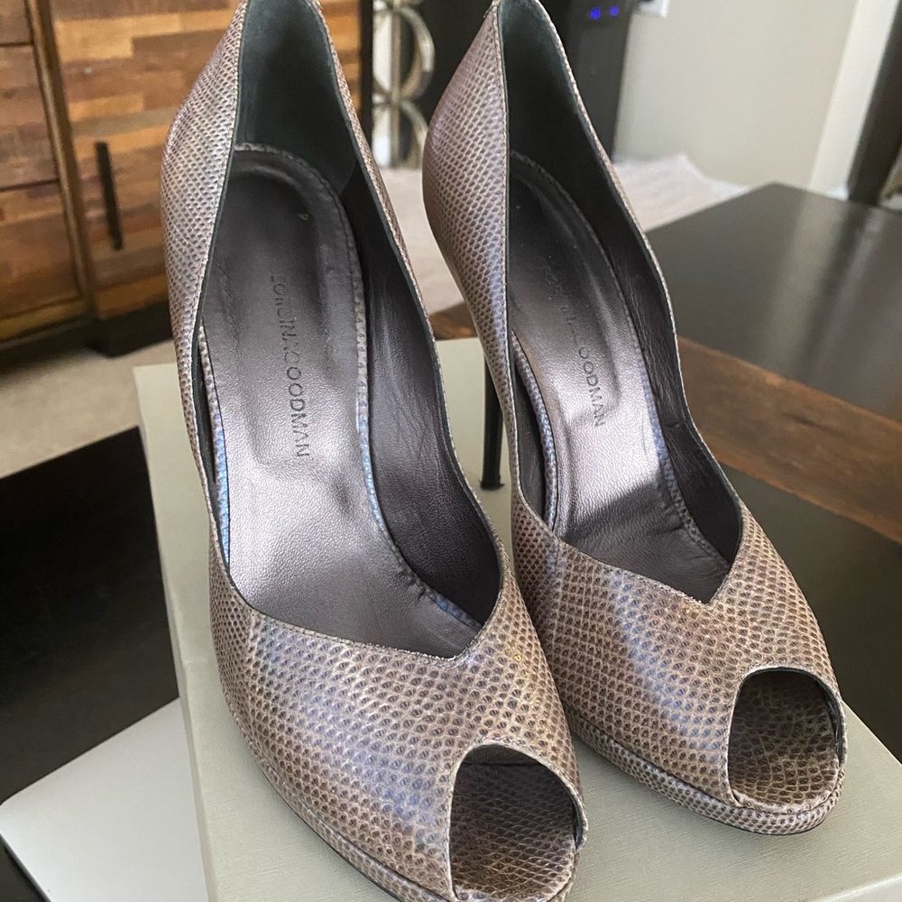Georgina Goodman snake pumps